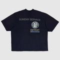 Jesus Is King 2019 Sunday Service Detroit Tee In Navy