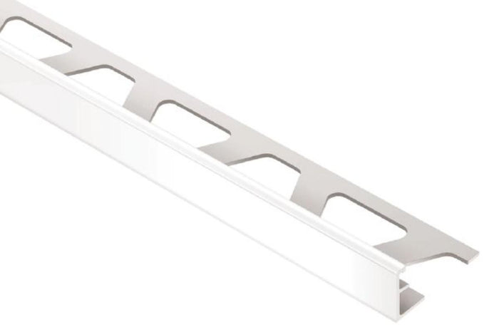 JOLLY 5/16" Bright White Aluminum Tile Edge Trim