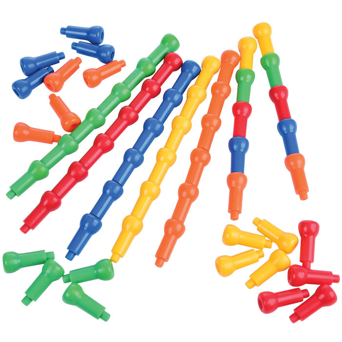 Jumbo Foam Peg Number Boards 8" x 4" | Counting & Number Recognition Math Toy for Preschool | 10 Boards + Pegs