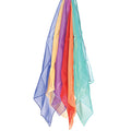 Jumbo Rainbow Play Scarves | Set of 6 Vibrant 27" Nylon Squares