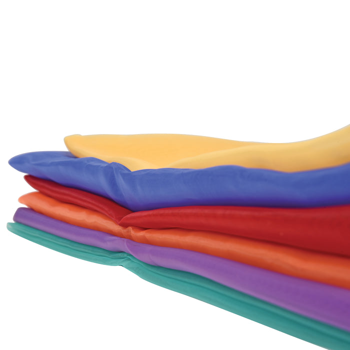 Jumbo Rainbow Play Scarves | Set of 6 Vibrant 27" Nylon Squares