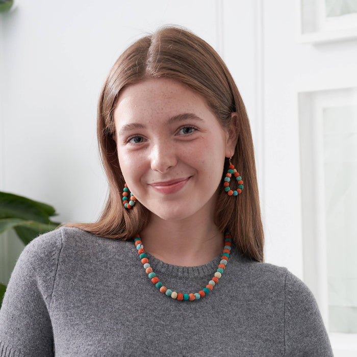 Kantha Capri Teardrop Earrings