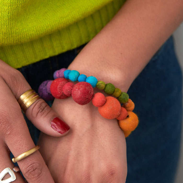 Kantha Prism Poetic Bracelet