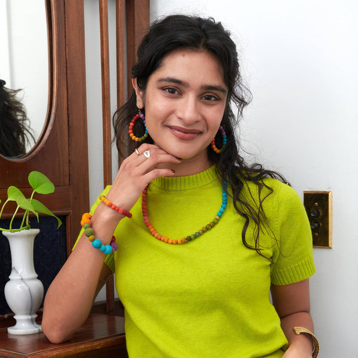 Kantha Prism Poetic Bracelet