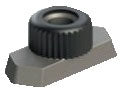 Airenergy Dev Kova Rail Nut for secure attachment of Kova rail systems in fencing and railing installations.