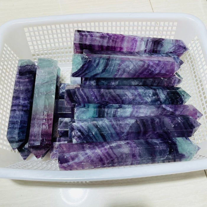 Large Rainbow Fluorite Points Tower Wholesale -Wholesale Crystals