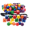 Large Wooden Colored Beads
