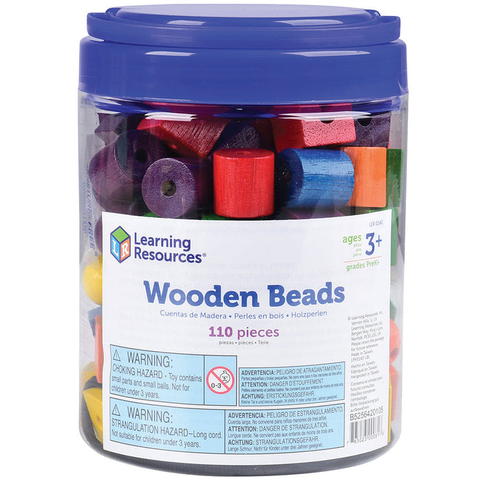 Large Wooden Colored Beads