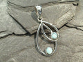 Larimar, Sterling Silver Pendant
