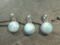 Larimar, Sterling Silver Small Pendant