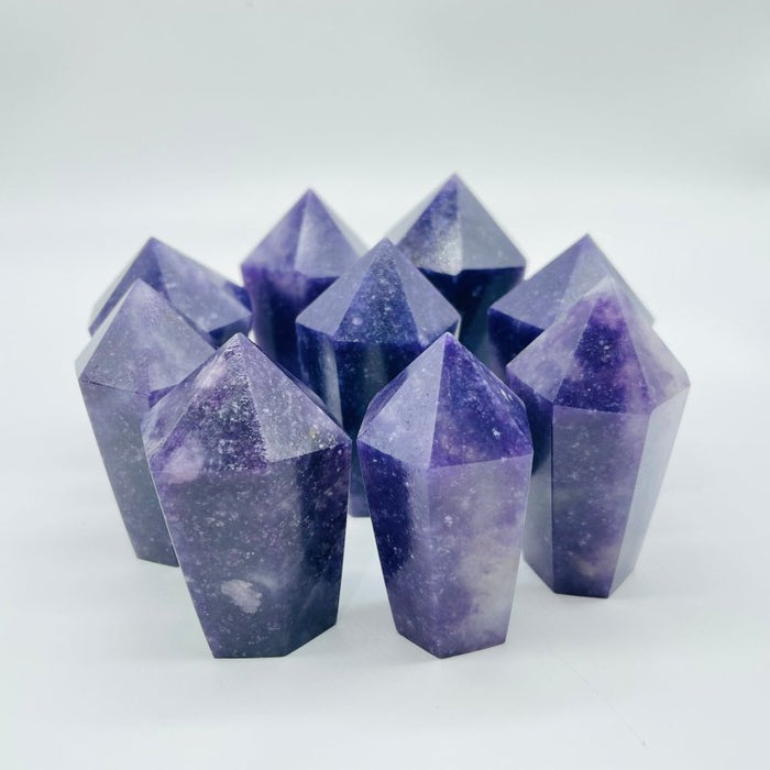 Lepidolite CupCake Shape Tower Points Wholesale -Wholesale Crystals