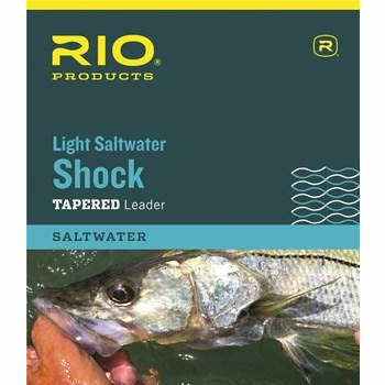 Rio Light Saltwater Shock Leader packaging with silver fish graphic