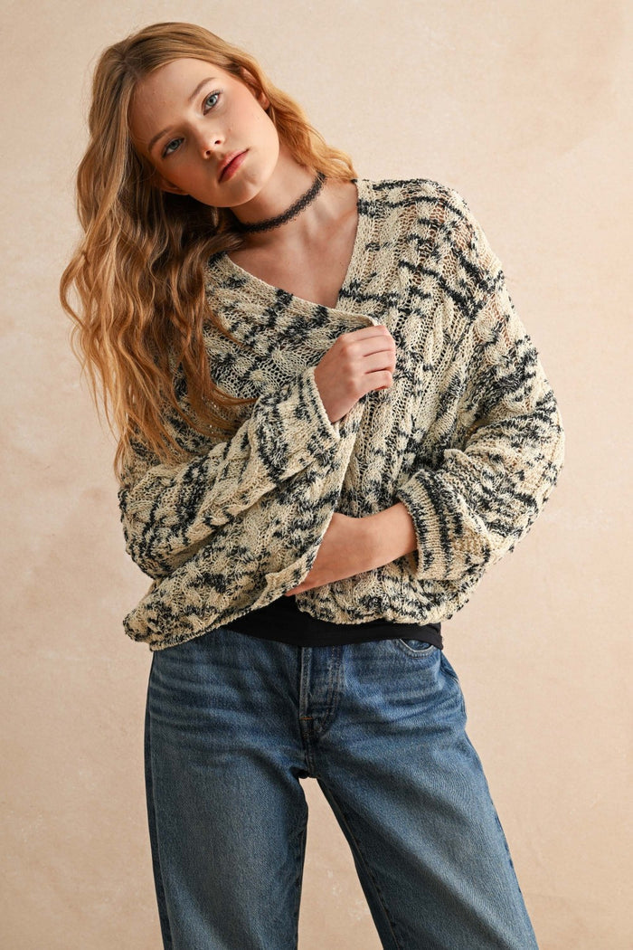 Light Weight Cable Knitted Cardigan