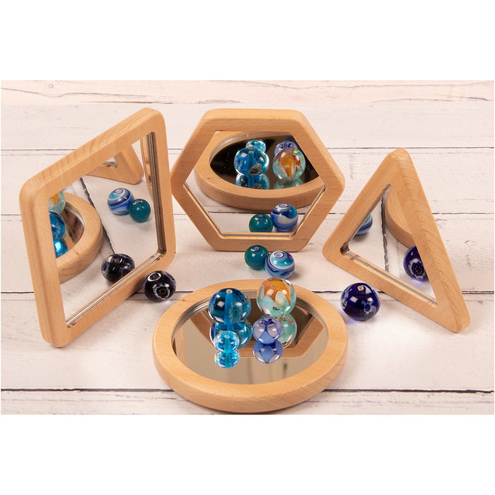 Little Looking Shape Discovery Mirrors Set Reflecting Marbles