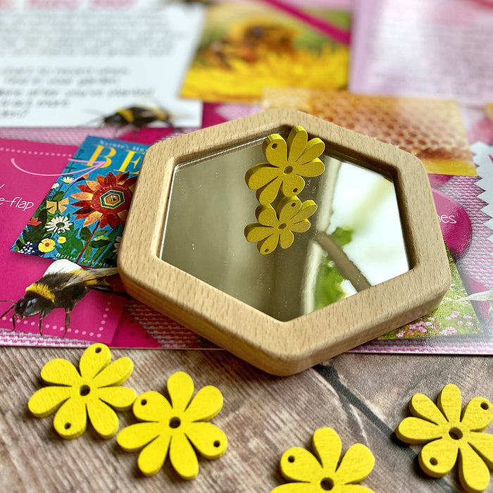 Hexagon Shaped Mirror
