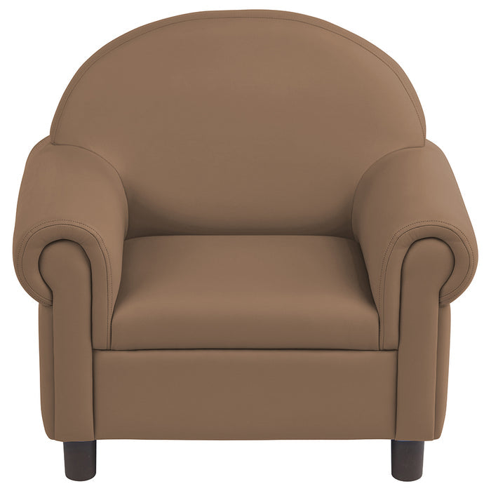 Little Lux Chocolate Preschool Lounge Chair | Adjustable Kids’ Soft Seat for Reading & Relaxation