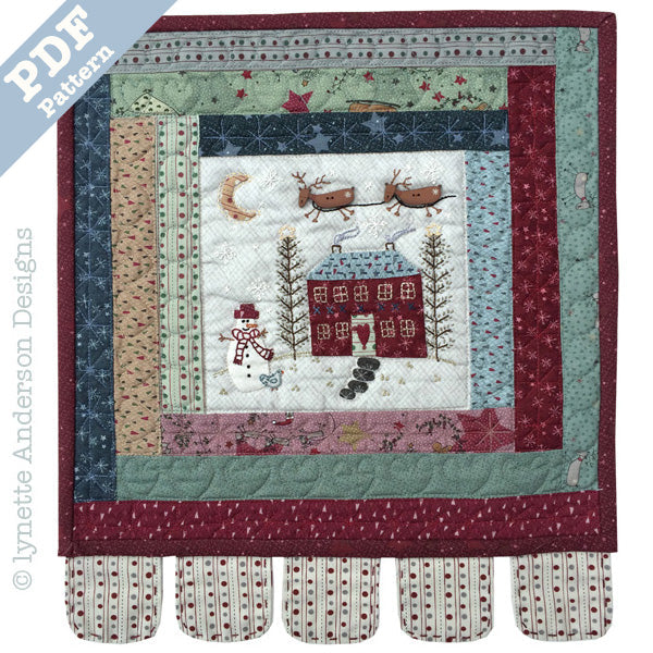 Little Winter Wonderland Mini Quilt by Lynette Anderson