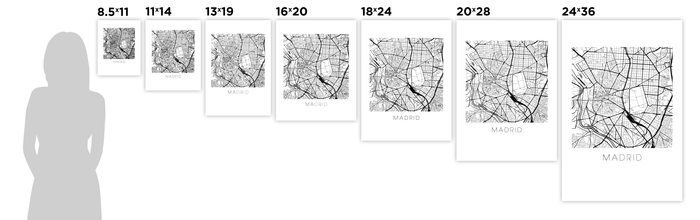 Madrid Map Print