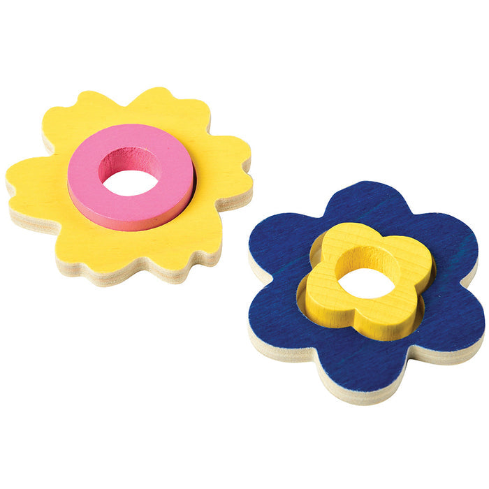 Magnetic Match & Make Flowers with Wooden Storage Box