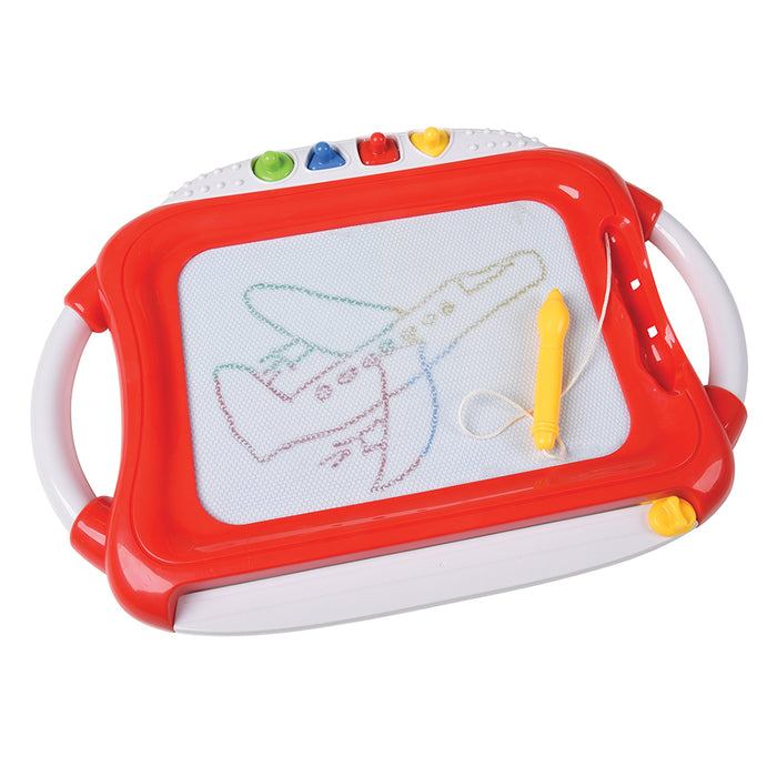 Magnetic Sketcher Board with Stylus & Shape Stampers