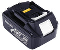 Makita 18V lithium-ion battery on a white background