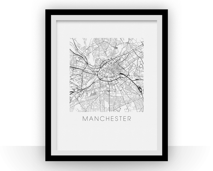 Manchester Map Print