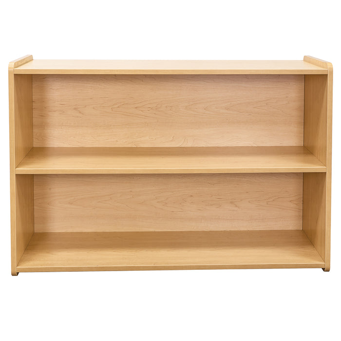 Maple-Toned Preschool Storage Shelf