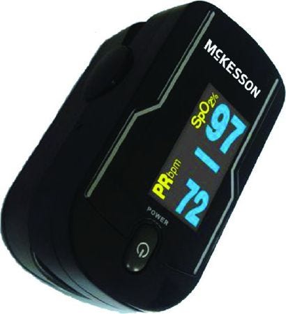 McKesson Finger Pulse Oximeter Battery Operated, Without Alarm