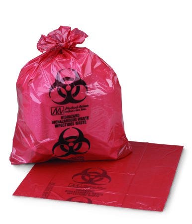 McKesson Infectious Waste Bag 11 X 14 Inch, Printed, Box of 50 27744347