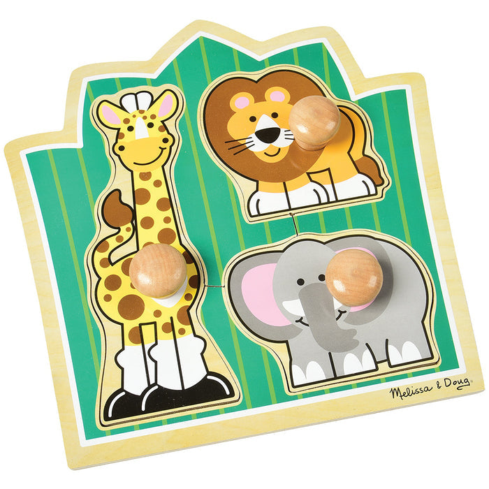 Melissa & Doug® Jungle Friends Jumbo Knob Puzzle - 3 PC