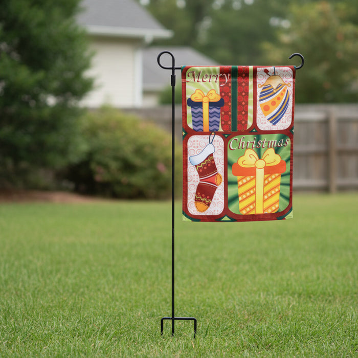 merry christmas gifts mini holiday garden flag