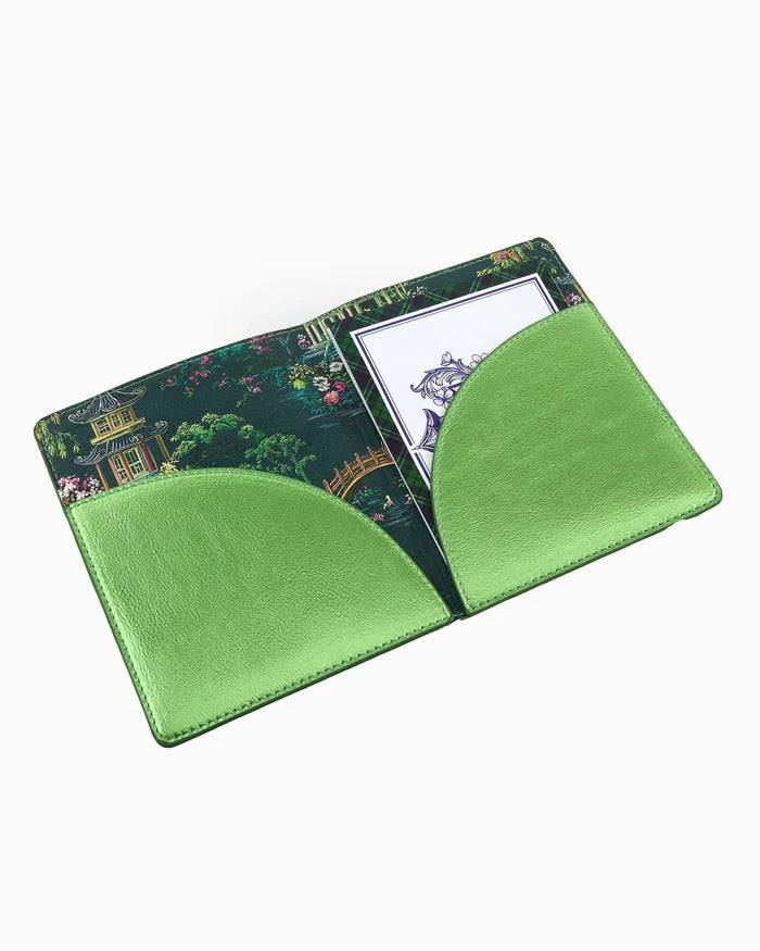 Oh My Mahjong Metallic Green Mahjong Card Folio