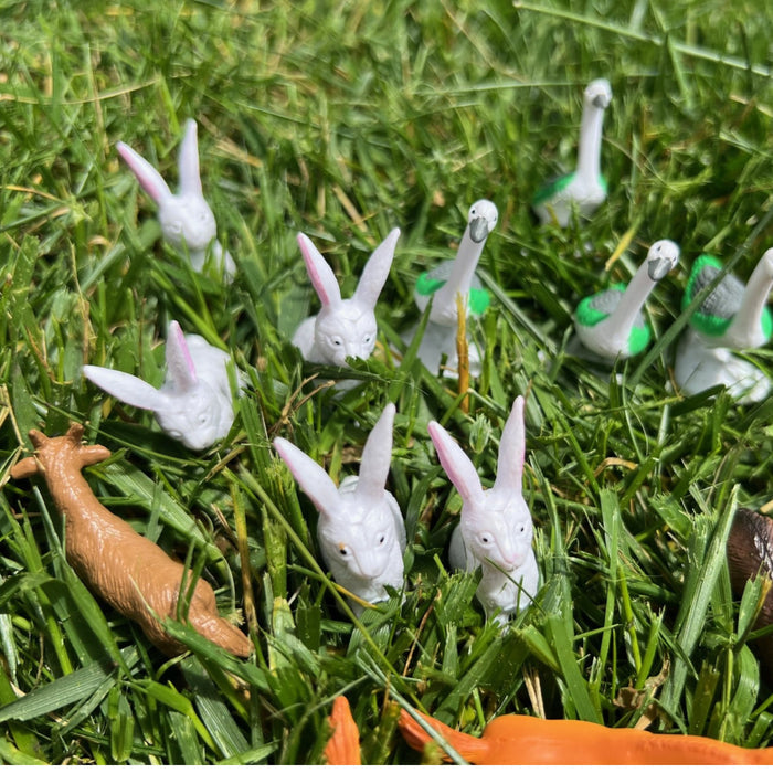 Mini Farm Animal Figures Set – 108 Vinyl Animals for Counting, Sorting & Learning