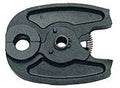Black plastic tool with multiple components on a white background