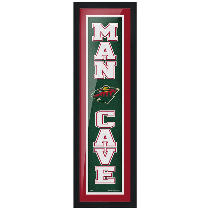 Minnesota Wild 6x22 Man Cave Framed Sign