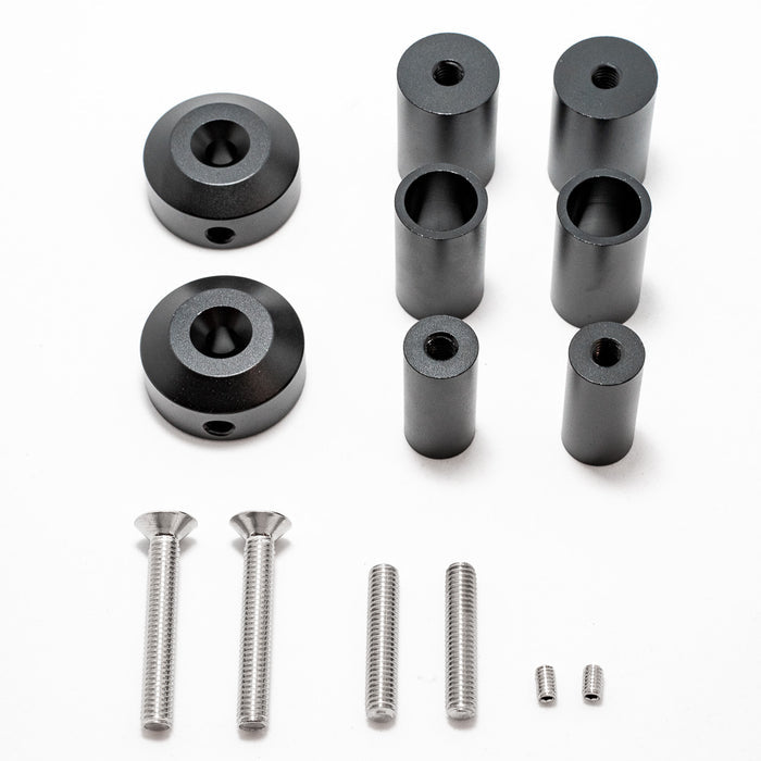 Bar End Mounting Kit Black Spacers And Fasteners
