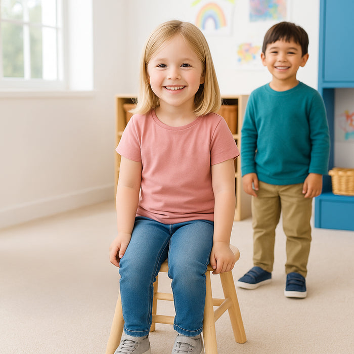 Montessori Wooden Classroom Stool