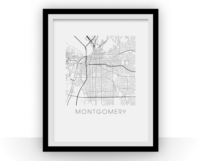 Montgomery Map Print