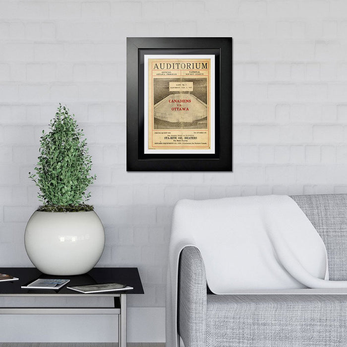 Montreal Canadiens Program Cover - Auditorium Canadiens vs. Ottawa 1927