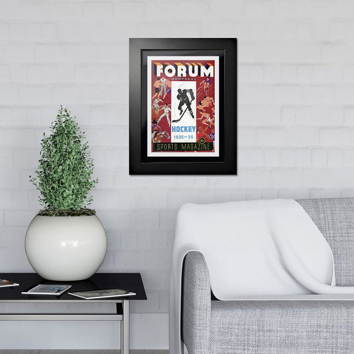 Montreal Canadiens Program Cover - Forum Sports Magazine 1935