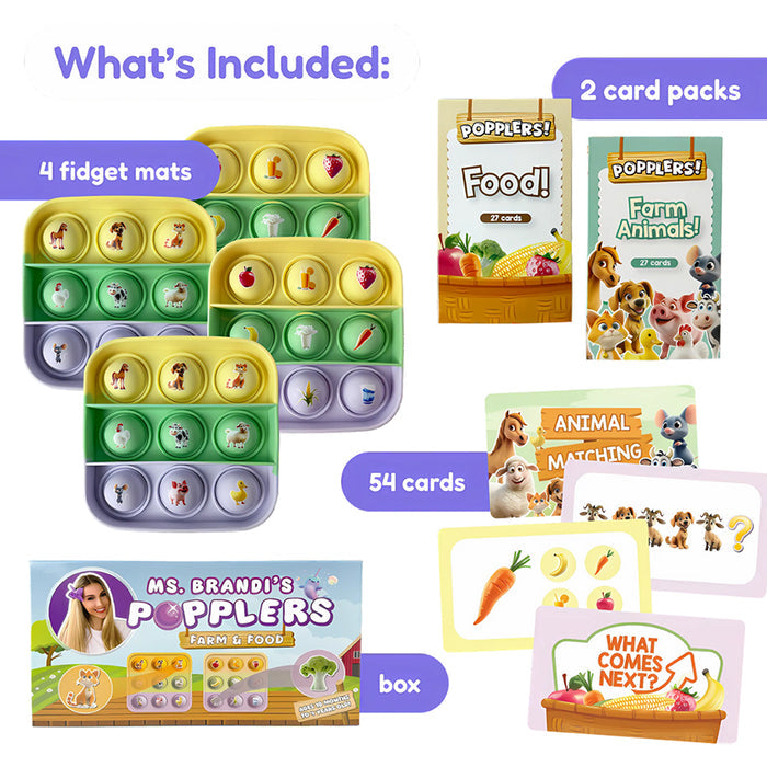 What Is Included in First Words Fidget Fun 54-Piece Set
