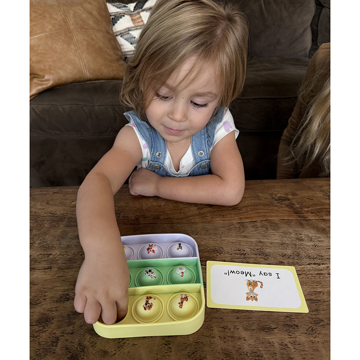 Helping Kids Read with Ms. Brandi’s Popplers Matching Game with Silicone Mats & Picture Cards