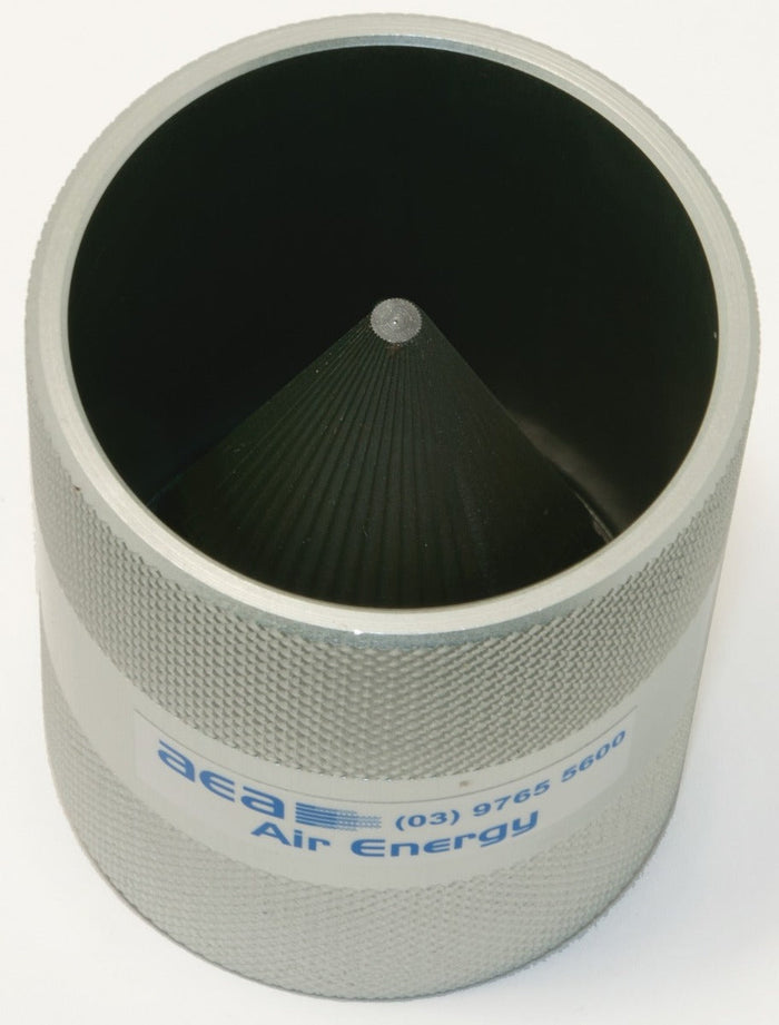 Cylindrical air filter with 'Air Energy' branding on a white background