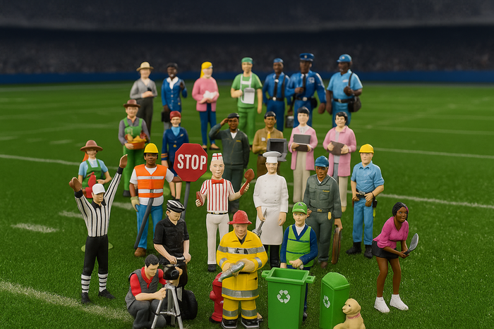 Multicultural Community Helpers Playset | 24 Career Figures for Block Play