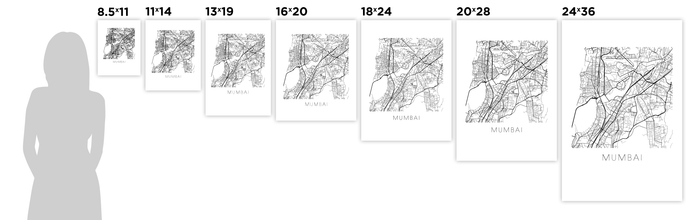 Mumbai Map Print