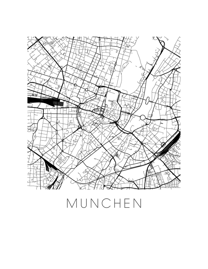 Munich Map Print