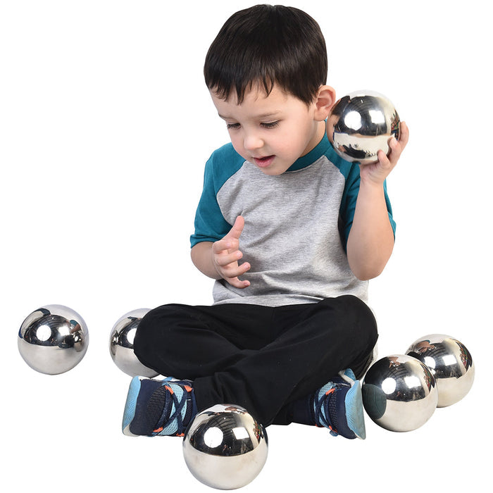 Mystery Sensory Reflective Mirror Balls - Set of 6