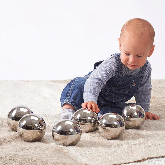 Mystery Sensory Reflective Mirror Balls - Set of 6