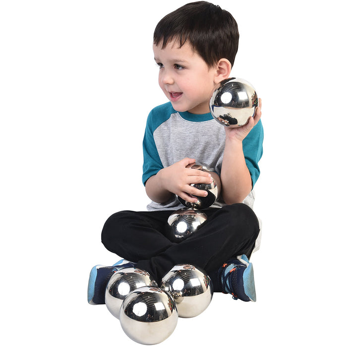 Mystery Sensory Reflective Mirror Balls - Set of 6