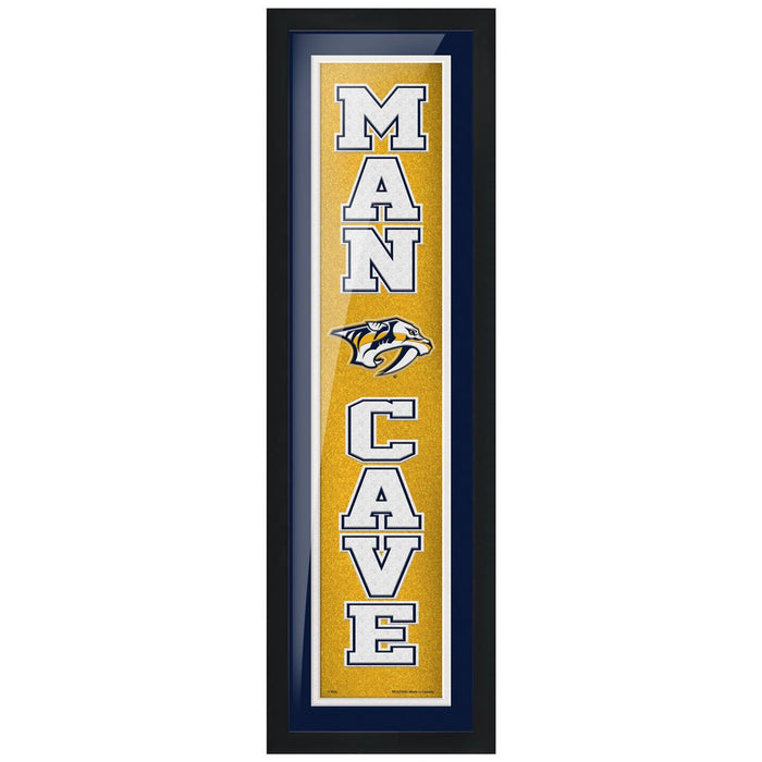 Nashville Predators 6x22 Man Cave Framed Sign